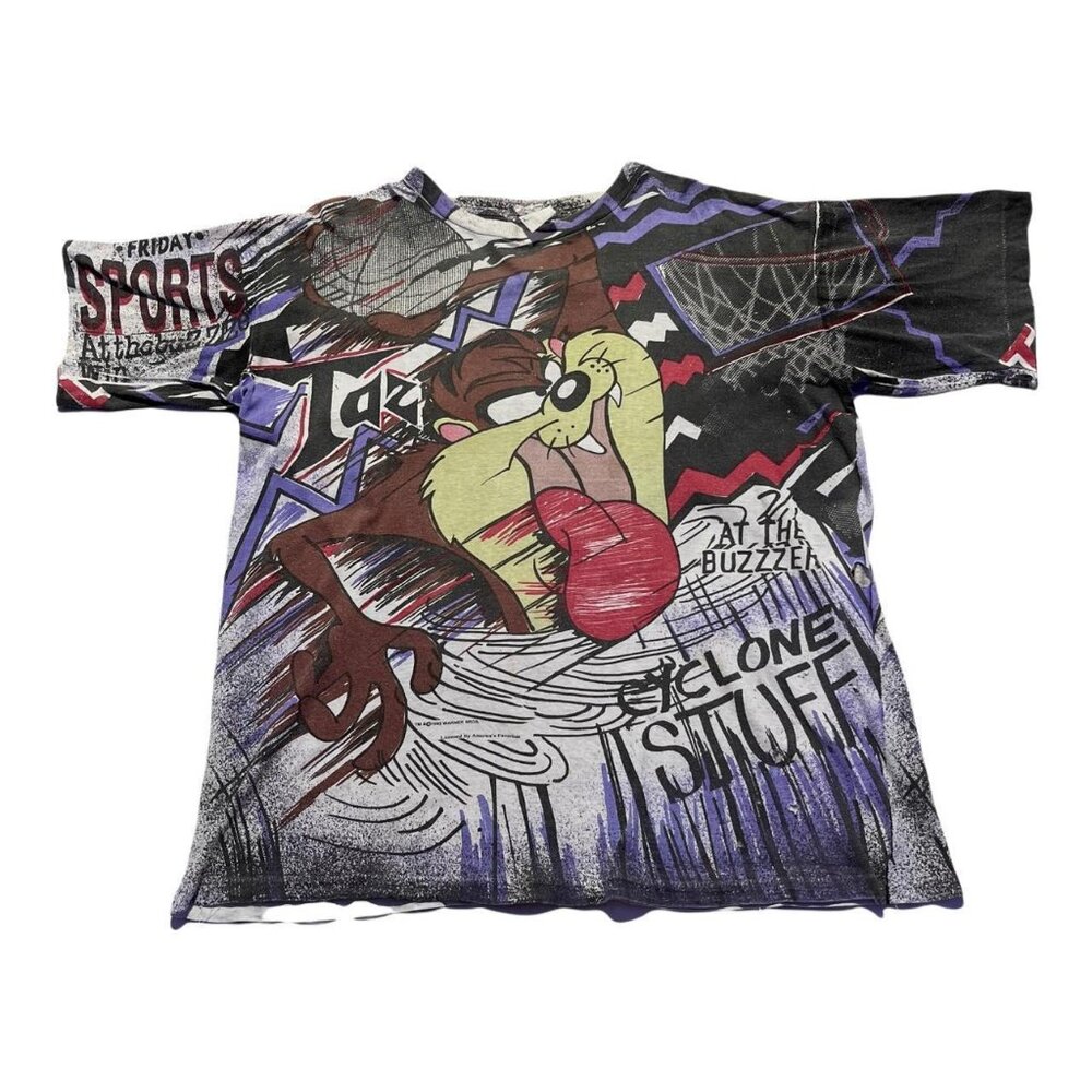 Vintage Taz Dunking Basketball Looney Tunes T-Shirt